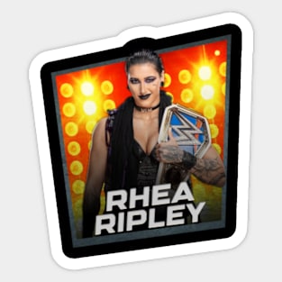 Rhea Ripley/////Card Game Concept Design Sticker